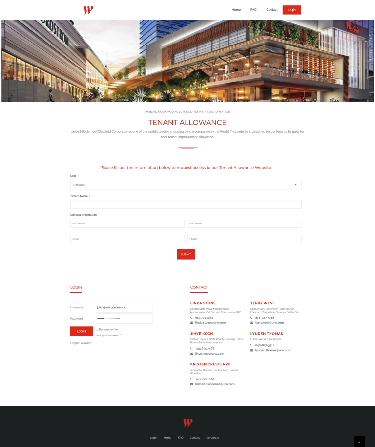 Westfield Tenant Allowance